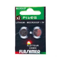 Piles Flashmer Cr2032 - 3 Volts - Par 2 Mecr2032f