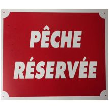 Placa De Sinalização Januel Peche Reservee Ja54829