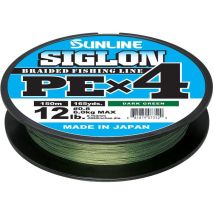 Plecionka Sunline Siglon Braid Pe 4x Ciemnozielony - 300m Sun43111