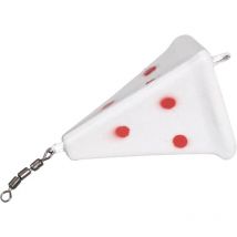 Plomb Zebco Flatty Scratcher Lead - Rouge Fluo/pois Rouges 80g - Pêcheur.com