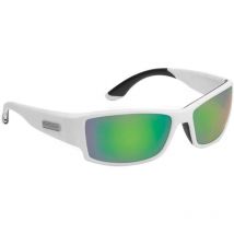Polarized Sunglasses Flying Fisherman Razor Matte White Amber-green Mirror Ffm-7717wag