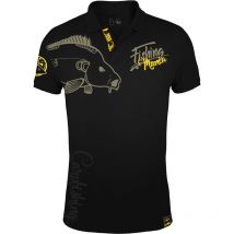 Polo Shirt Uomo Hot Spot Design Fishing Mania Carpfishing - Nero 010200304