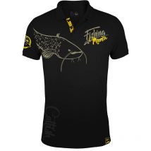 Polo Uomo Hot Spot Design Fishing Mania Catfish - Nero 010200402