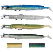 Pre-rigged Soft Lure Flashmer Blue Equille Junior 10cm Eqbj10na