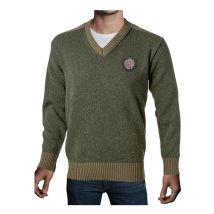Pull Homme Bartavel P61 Lièvre Col V - Kaki Xxxl