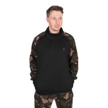 Pull Homme Fox Lw Black / Camo Qtr Zip - Noir/camo Xl