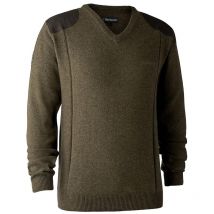 Pullover Uomo Deerhunter Sheffield With V-neck Bisonte 8638-346dh-l