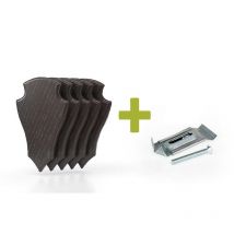 Rehschubs-set Eurohunt Chêne 2 Avec Clips En Métal - 5er Pack V-560807-m