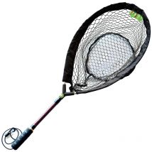 Sacadera Mosca Pafex Flynet - Mango Rojo De Carbono - Malla Anti- A Cabeza De 45 Cm Flynet-m15rme-c45r