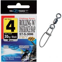 Sea Swivel Clip Sunset Rolling W / Insurance Snap St-s-3006 Stsab1053n615kg