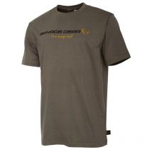 Short-sleeved Mens T-shirt - Green Savage Gear Sg4 Logo - Vert 1611188