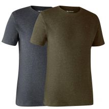 Short-sleeved T-shirt Deerhunter With Deer Kaki/gris - Pack Of 2 8394-354dh-xl