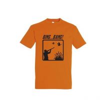 Short-sleeved T-shirt Man Bartavel Bing Bang T1169 Orange Tsbingbangt1169orangel