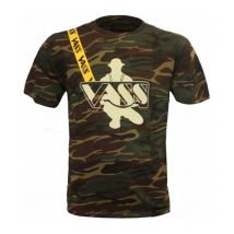 Short-sleeved T-shirt Man Vass Classic Printed Camouflage Yellow Multicolor 200m Vby1094-xxl