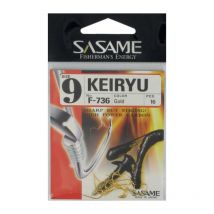 Single Saltwater Hook Sasame Keiryu Hook - Gold F736-4