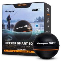 Sondeur Couleur Deeper Pro + V2 Gps Depper Pro+ V2 + Support De Fixation Smarthphone Sur Canne + Couver Orange Pour Pêche De Nuit