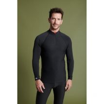 Sous Vêtement Homme Damart Tee Shirt Thermolactyl Comfort 5 Col Zip - Noir S