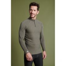 Sous Vêtement Homme Damart Tee Shirt Thermolactyl Comfort 5 Zip - Kaki L