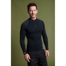 Sous Vêtement Homme Damart Tee Shirt Thermolactyl Energy 4 Col Zip - Noir L/xl