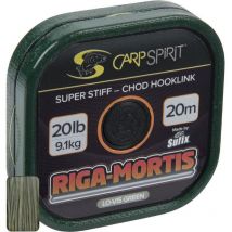 Steife Vorfachschnur Carp Spirit Riga Mortis Green - 20m Acs640053