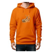 Sweat Enfant Bartavel Theme Chasse Sanglier/cerf/chevreuil - Orange 4ans