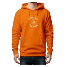 Sweat Enfant Bartavel Theme Pêche J'peux Pas J'ai Pêche - Orange 4ans - Pêcheur.com
