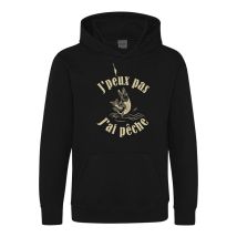 Sweat Junior - Preto Bartavel J'peux Pas J'ai Pêche Hoodienoirt1171-6ans