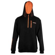 Sweat Man Sonubaits 1/4 Zip Hoodie With Phone Pocket - Noir/orange S0880044