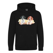 Sweater Kind Bartavel Theme Chasse T585 Sweatacapucheenfantthemechassenoir-t585-12
