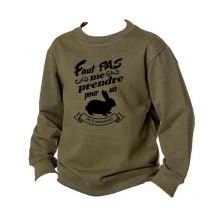 Sweatshirt Criança Bartavel Theme Chasse T1054 Sweatnatureenfantserigraphiethemechassekaki-t1054-10
