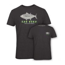 T-shirt De Homem De Mangas Curtas - Cinzento Grundéns Eat Tuna Heather Charcoal - Gris Eattunatshhcm