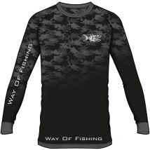 T-shirt De Mangas Compridas Homem - Preto W.o.f. Uv Thon - Noir Tee-uv-thon-l-noir