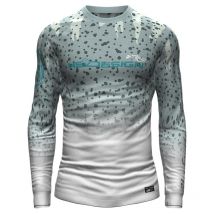 T-shirt De Mangas Compridas Para Homem - Cinzento Hot Spot Design Ocean Performance Giant Trevally - Gris 010004402
