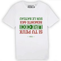 T-shirt De Mangas Curtas Homem - Branco Monsieur Pêcheur Remonte Moi Sur Le Bateau - Blanc Tshirtremontemoi-9