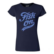 T-shirt Kurze Ärmel Damen Cyril Chauquet Fish On Vintage Tsf-fishonvin-navy-s