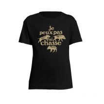 T-shirt Kurze Ärmel Kind Bartavel Theme Chasse T1177 Tee-shirtnatureenfantthemechassenoir-t1177-6
