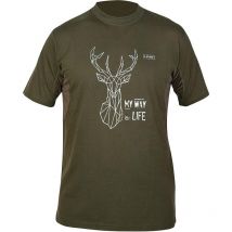 T-shirt Mangas Curtas Homem Hart Branded Deer 125g Xhbrd3xl