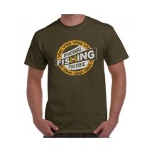 T-shirt Maniche Corte Uomo - Cachi Vass Fishing Culture Printed T-shirt - Kaki V1857/7/xxl