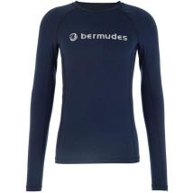 T-shirt Meski Z Dlugim Rekawem Bermudes Olly - Granatowy Bhtsh330xlnavy