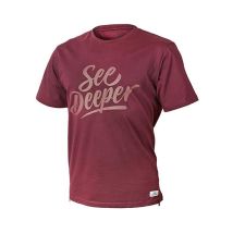 T-shirt Meski Z Krótkim Rekawem Fortis See Deeper - Bordowy Tsdm00