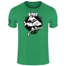 T-shirt Meski Z Krótkim Rekawem Hot Spot Design Bass Time - Zielony 010002702