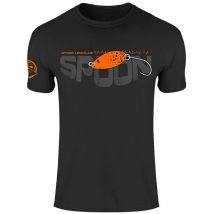 T-shirt Meski Z Krótkim Rekawem Hot Spot Design Spoon - Czarny 010002405