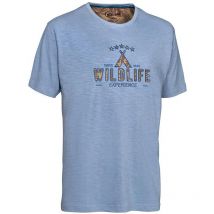 T-shirt Met Korte Mouwen Homme Ligne Verney-carron Wildlife - Blauw Grijs Lvts007-blgr-(a)-2xl