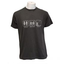 T-shirt Mit Kurzen Ärmeln Bartavel Good Better Best Ts1161gris-m