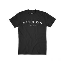 T-shirt Mit Kurzen Ärmeln Cyril Chauquet Fish On Bycc Tsh-fishonbycc-noir-l