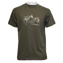 T-shirt Mit Kurzen Ärmeln Für Herren Bartavel Harde Sangliers T1103 - Kaki Tshardesanglierst1103kaki3xl