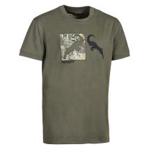 T-shirt Mit Kurzen Ärmeln Für Herren Prohunt Ibex - Kaki Phts004-kaki-ibex-m