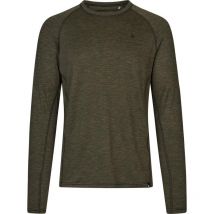 T-shirt Mit Kurzen Ärmeln Für Herren Seeland Peak - Pine Green Melange 4041100150018