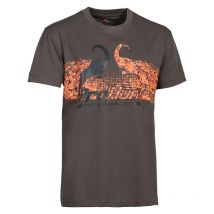 T-shirt Mit Kurzen Ärmeln Für Männer Prohunt - Marron Phts005-marr-ibex-2xl