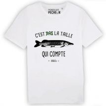 T-shirt Mit Kurzen Ärmeln Monsieur Pêcheur C'est Pas La Taille Qui Compte Tshirttaillebrochet-7